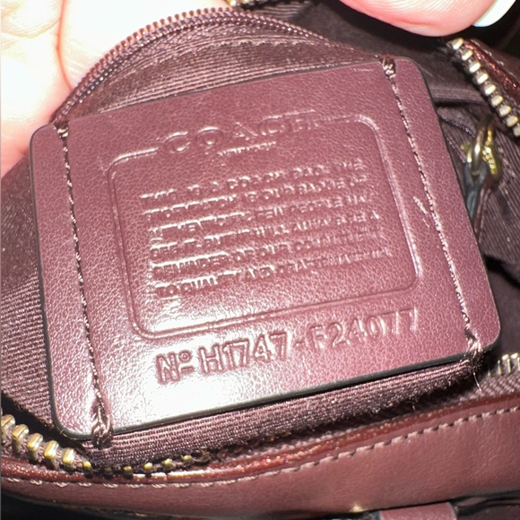 Coach Dark Brown Floral Satchel - Picture 13 of 13